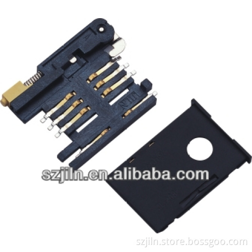 socket connector for sim card ,puch type 8 pin
